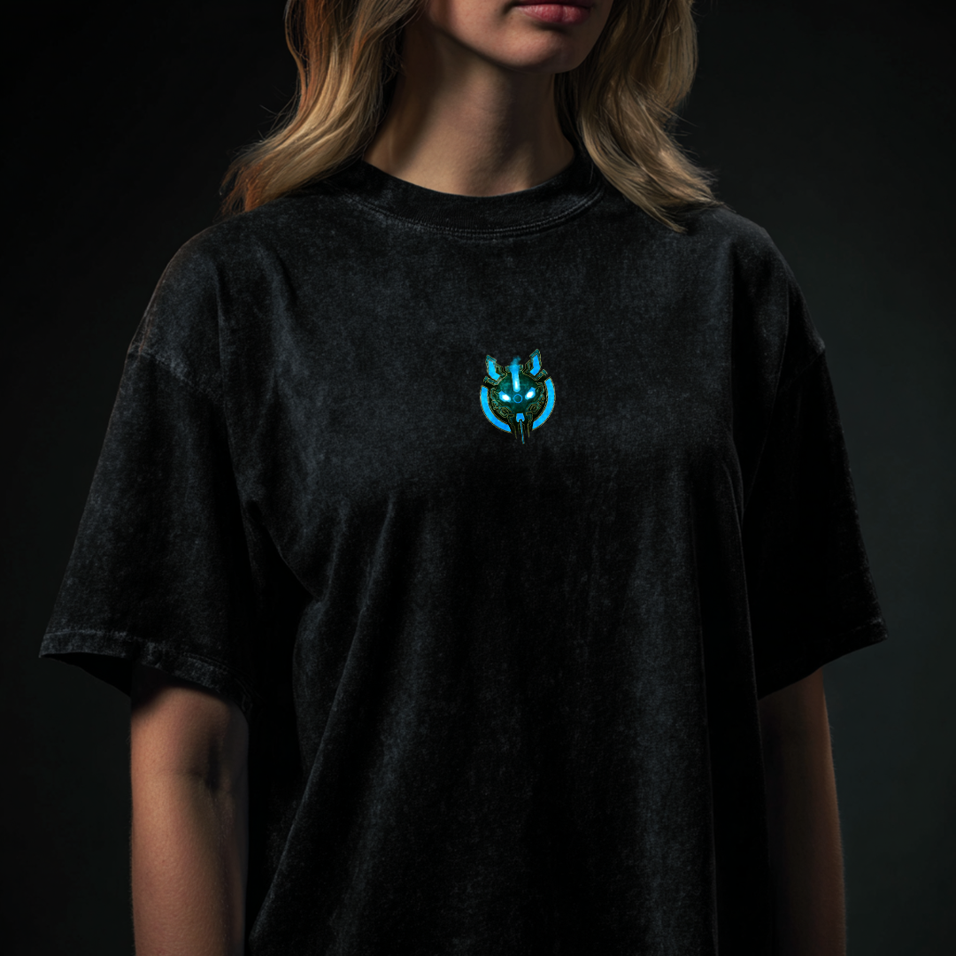 Kitsune | Oversized T-Shirt Snow Washed