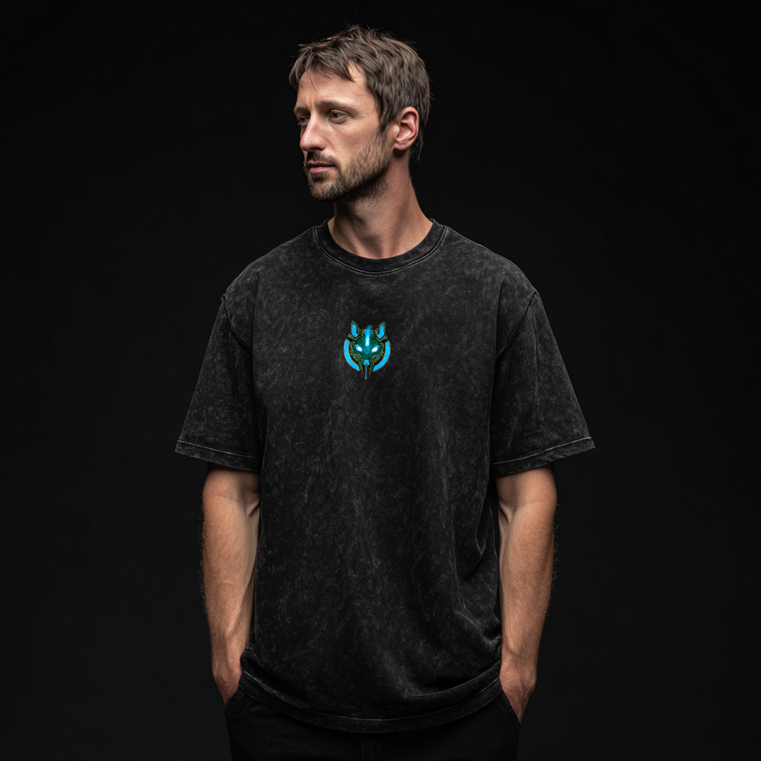 Kitsune | Oversized T-Shirt Snow Washed