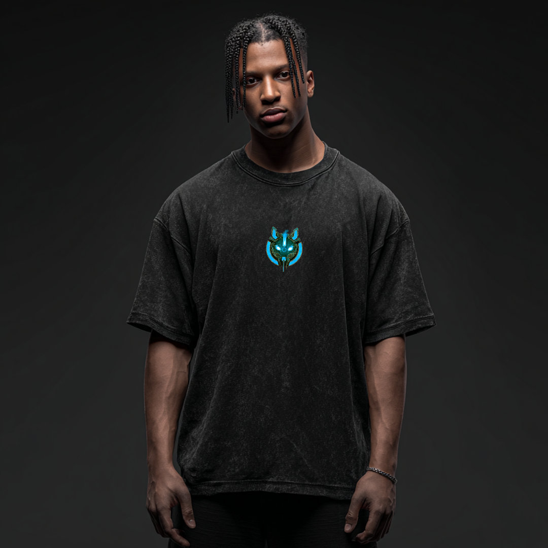 Kitsune | Oversized T-Shirt Snow Washed