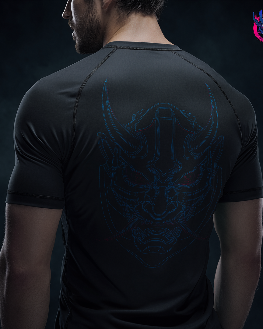 rakuetsu compression t-shirt rear view
